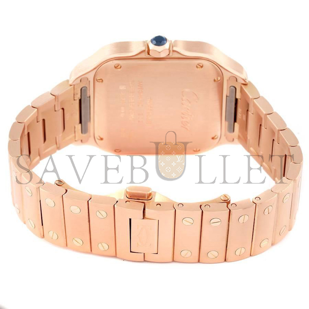 CARTIER SANTOS ROSE GOLD MIDSIZE WATCH WGSA0008